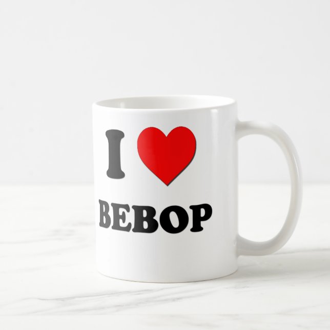 Jag älskar Bebop Kaffemugg (Höger)