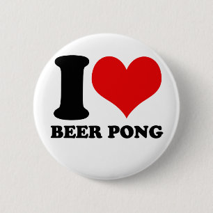 Jag älskar beerpong knapp
