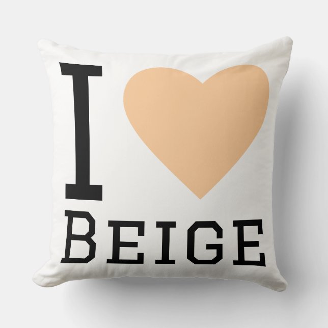Jag älskar beige kudde (Framsida)
