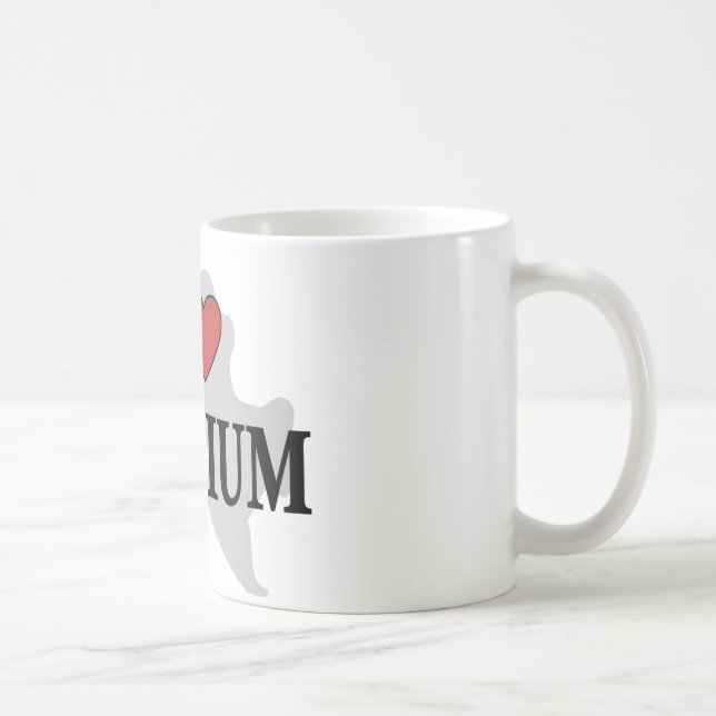 Jag älskar Belgien Kaffemugg (Höger)