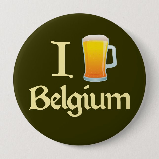 Jag älskar Belgien Knapp (Framsida)