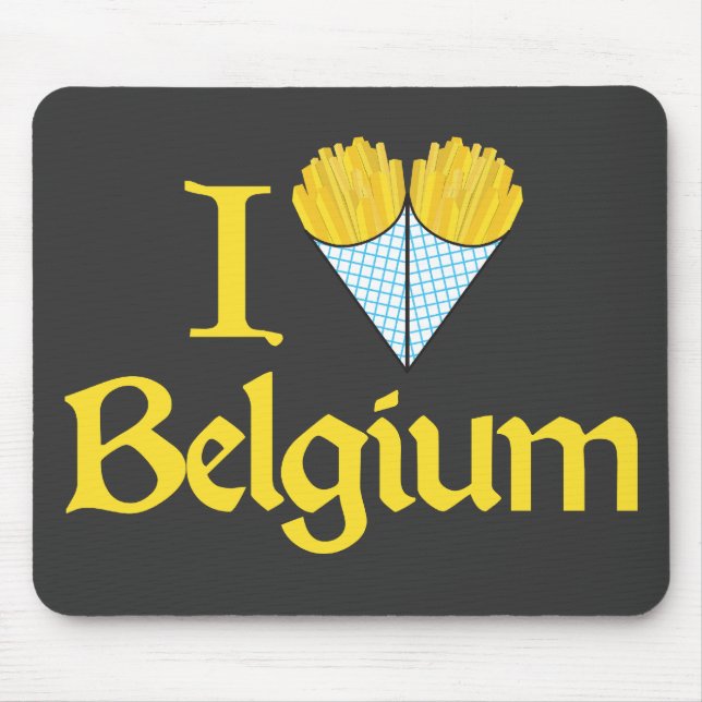 Jag älskar Belgien Musmatta (Framsidan)