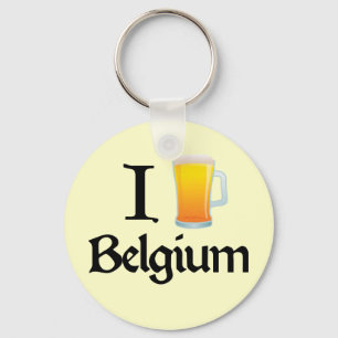 Jag älskar Belgien Nyckelring