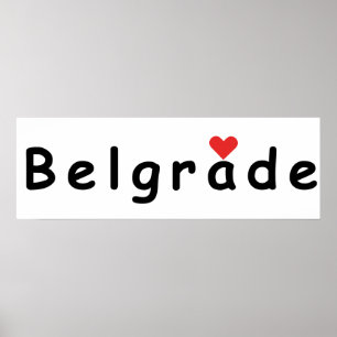 Jag älskar Belgrad Poster
