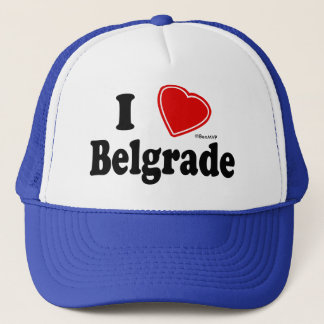 Jag älskar Belgrade Truckerkeps