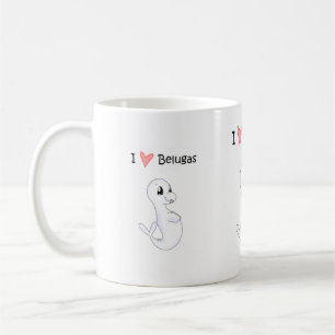 Jag älskar Belugasmuggen Kaffemugg