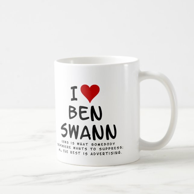 Jag älskar Ben Swann-mugg Kaffemugg (Höger)
