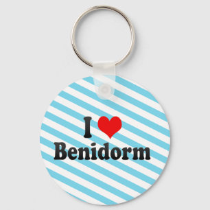 Jag älskar Benidorm, Spanien Nyckelring