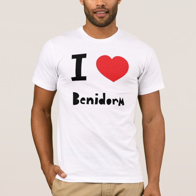 Jag älskar Benidorm Tee (Framsida)