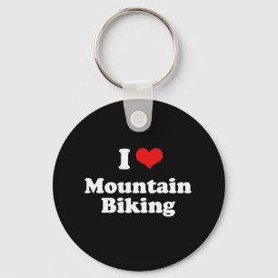 Jag älskar berg som cyklar tshirten nyckelring