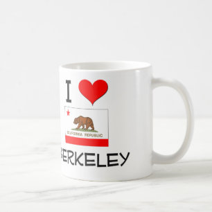 Jag älskar BERKELEY Kalifornien Kaffemugg