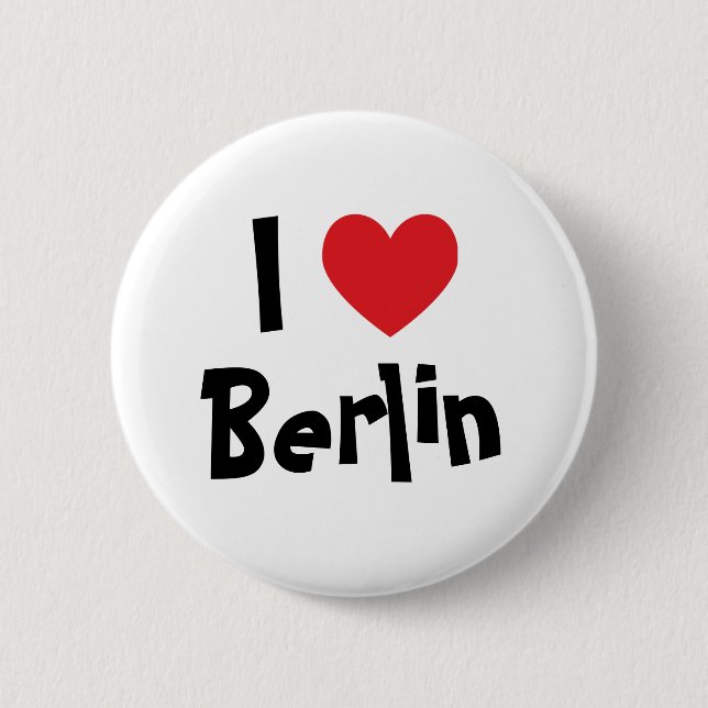 Jag älskar Berlin Knapp (Framsida)