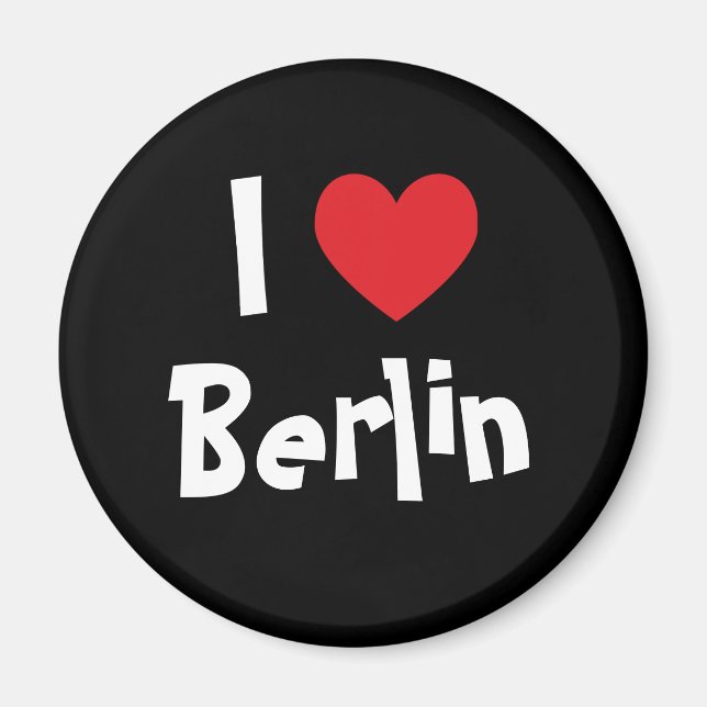 Jag älskar Berlin Magnet (Framsidan)