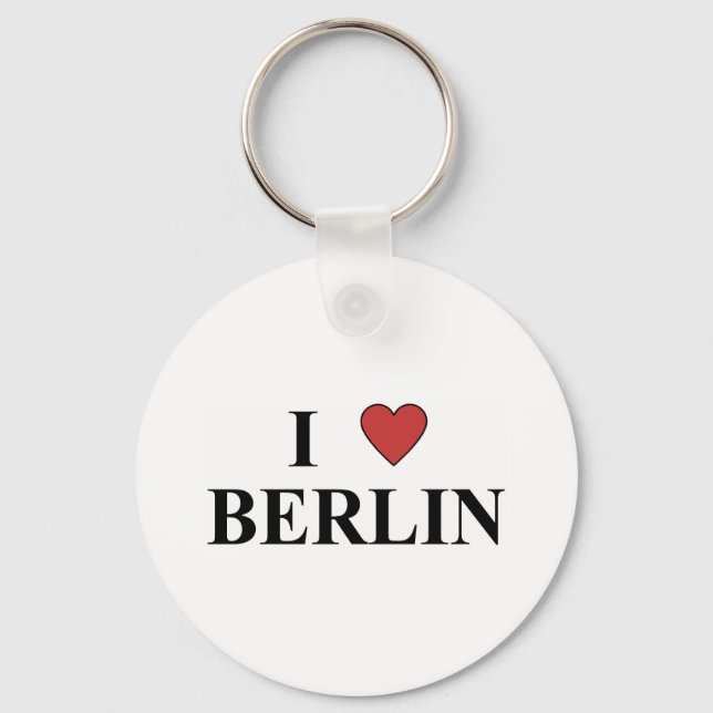Jag älskar Berlin Nyckelring (Framsida)