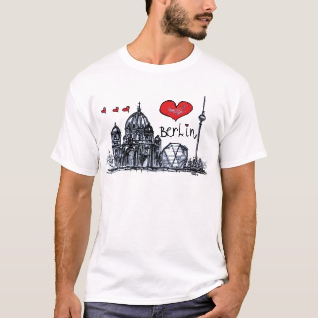 Jag älskar Berlin Tee Shirt (Framsida)