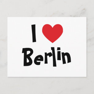 Jag älskar Berlin Vykort