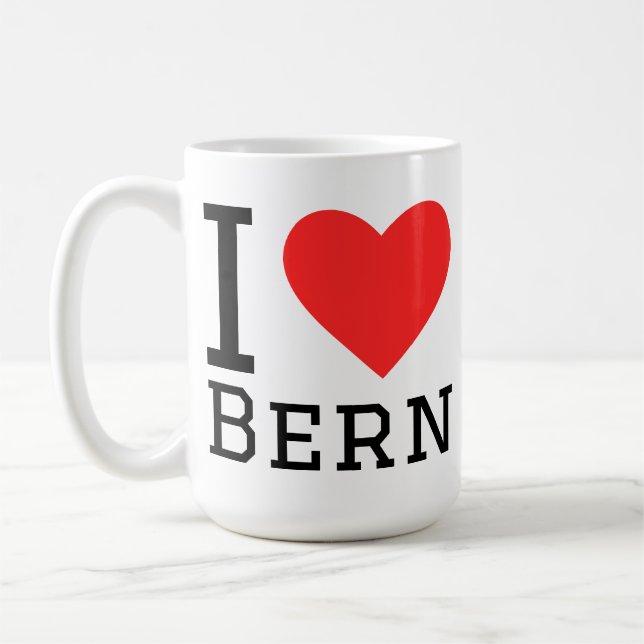 Jag älskar Bern  Kaffemugg (Vänster)