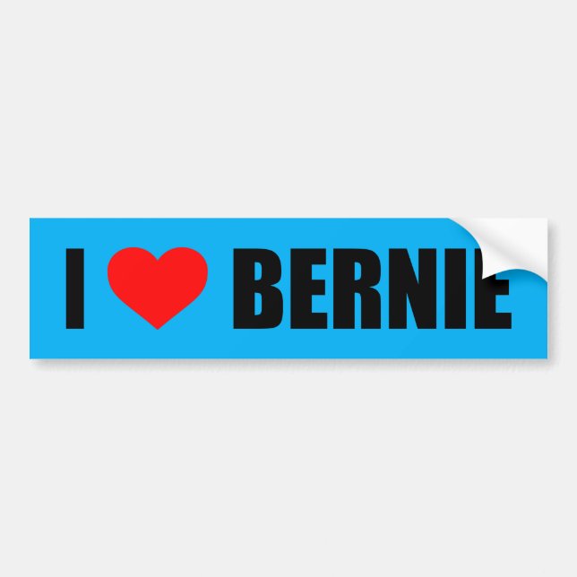 “JAG ÄLSKAR BERNIE” BILDEKAL (Framsidan)