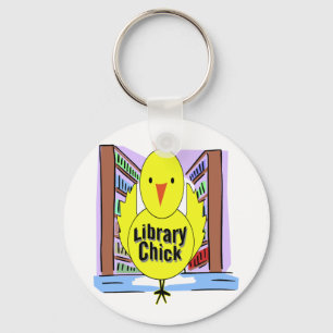 Jag älskar bibliotekchickar nyckelring
