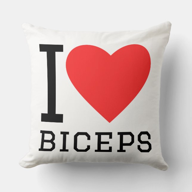 Jag älskar biceps kudde (Framsida)