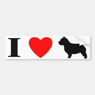 Jag älskar bildekalet för Norwich Terriers Bildekal