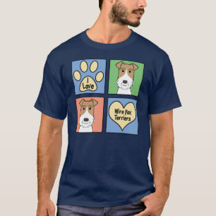 Jag älskar binder foxterrier t shirt