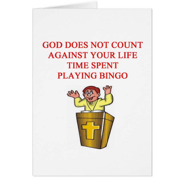 jag älskar bingo hälsningskort (Framsidan)