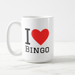 Jag älskar bingo kaffemugg