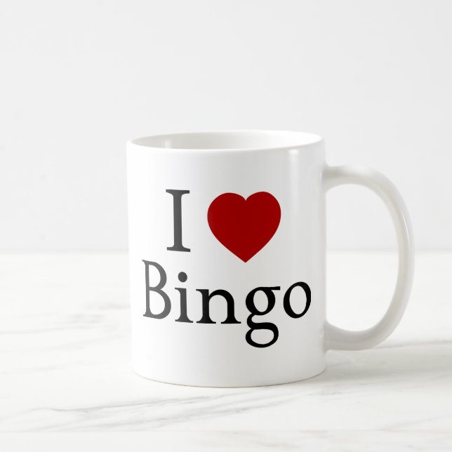 Jag älskar Bingo Kaffemugg (Höger)