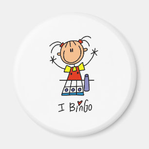 Jag älskar bingo magnet
