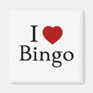 Jag älskar Bingo Magnet