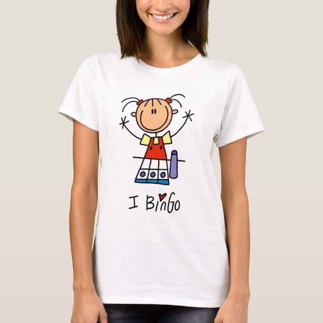 Jag älskar Bingo T-shirts och presenter (Framsida)