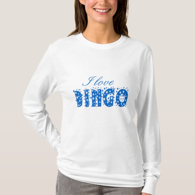 Jag älskar Bingo Tee Shirt (Framsida)