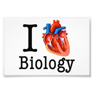 Jag älskar biologi fototryck