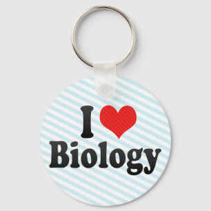 Jag älskar biologi nyckelring