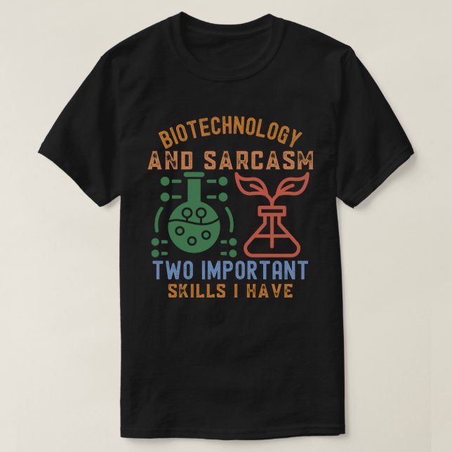 Jag älskar bioteknik, bioteknik Funny5 T Shirt (Design framsida)
