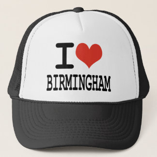 Jag älskar Birmingham Truckerkeps