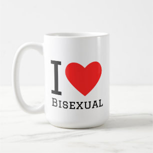 Jag älskar bisexuell kaffemugg