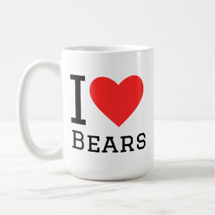 Jag älskar björnar kaffemugg
