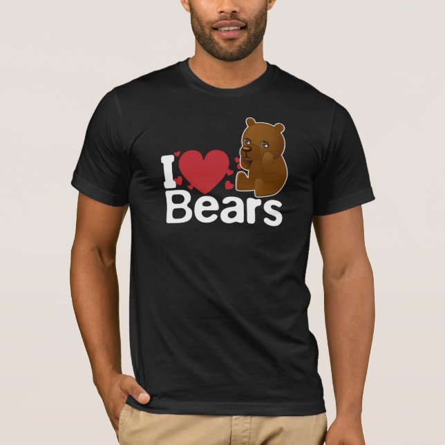 Jag älskar björnT-tröja T Shirt (Framsida)