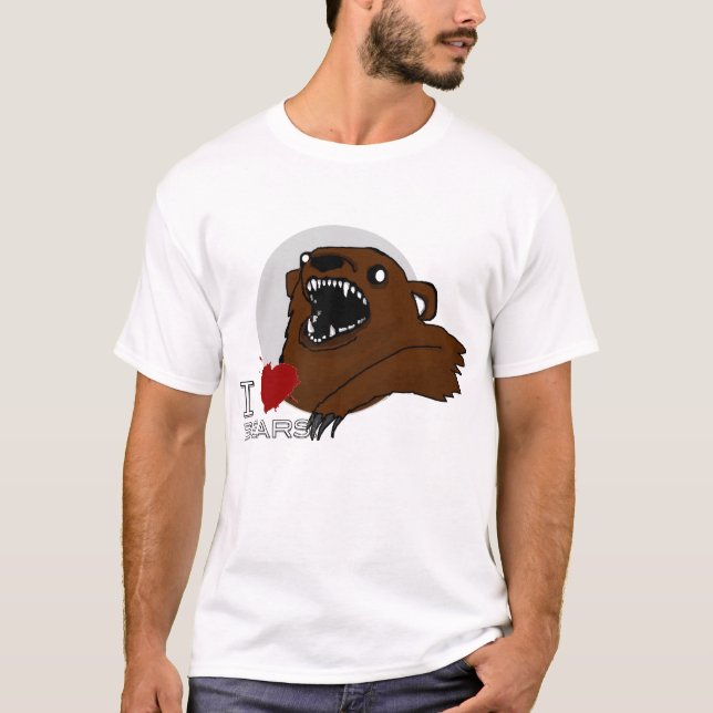 Jag älskar björnT-tröja Tee Shirt (Framsida)