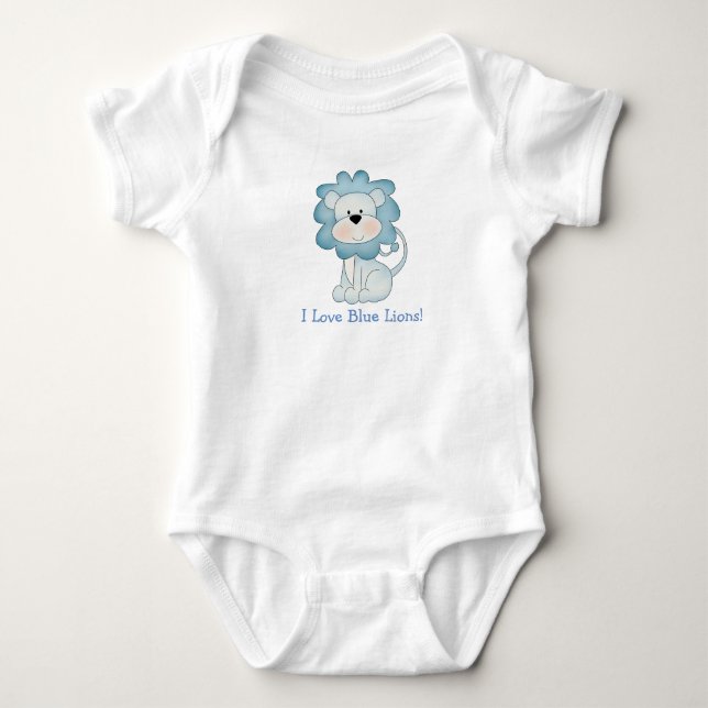 Jag älskar blåa lejon! t shirt (Framsida)