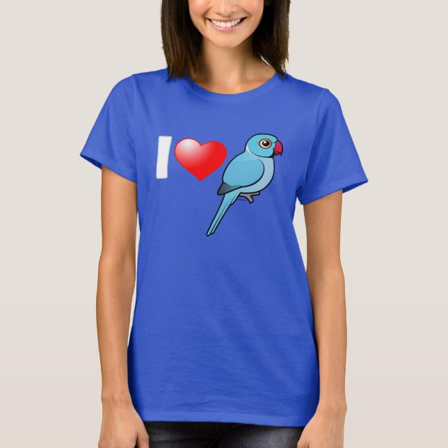 Jag älskar blåttindier Ringnecks Tee (Framsida)