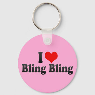 Jag älskar Bling Bling Nyckelring