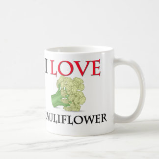 Jag älskar blomkålen kaffemugg