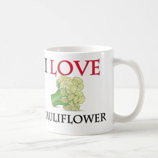Jag älskar blomkålen kaffemugg (Höger)