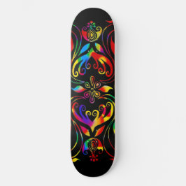 Jag älskar blommor mini skateboard bräda 18,5 cm