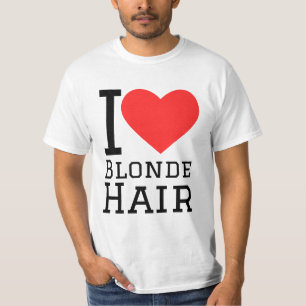Jag älskar blondt hår t shirt
