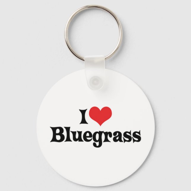 Jag älskar Bluegrass-nyckelring Nyckelring (Framsida)