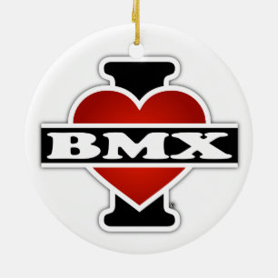 Jag älskar BMX Julgransprydnad Keramik
